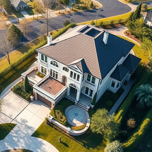 Luxury home aerial view: Drone footage for Elite Real Estate.